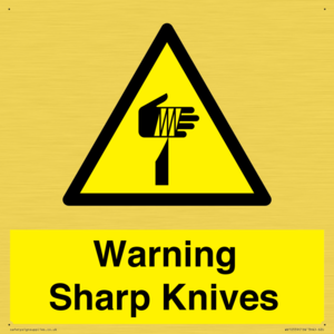Warning Sharp Knives
